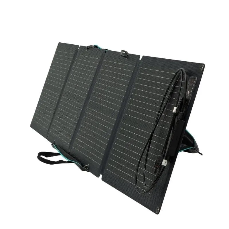 110-Watt Portable Solar Panel, Foldable Solar Charger Chainable for Power Station /Generator, Waterproof for Outdoors