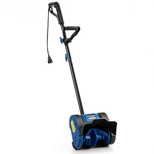 12-Inch 9 Amp Electric Corded Snow Shovel Driveway Yard Snow Thrower-Blue