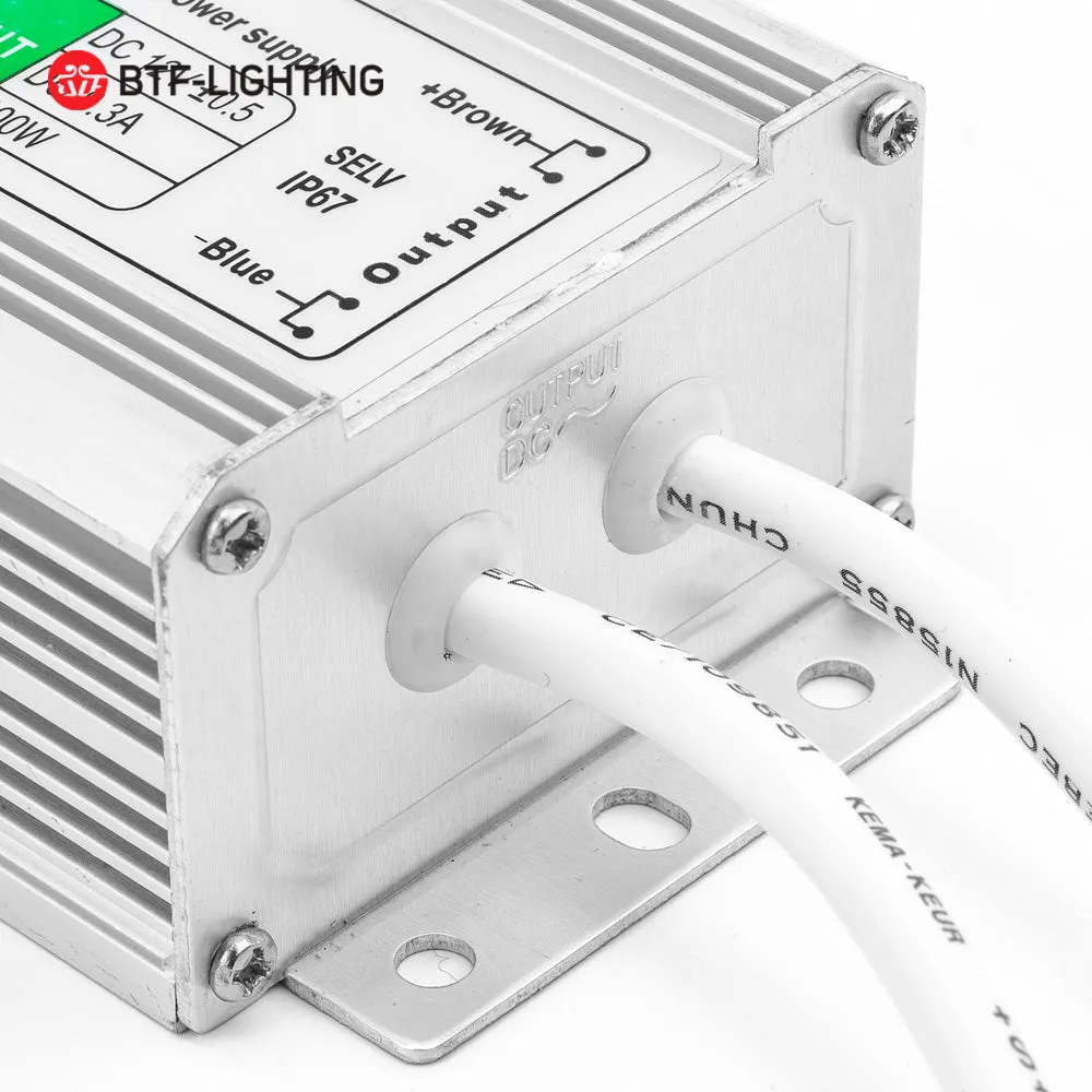 12V Waterproof IP67 LED Power Supply Transformer Adapter for LED Strip 10w 20w 30w 36w 45w 50w 60w 80w 100w 120w 150w 200w 250w