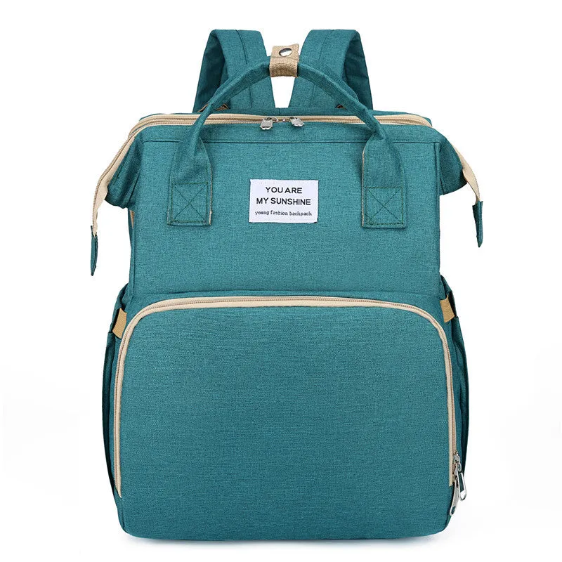 2-in-1 Travel Baby Bag Backpack