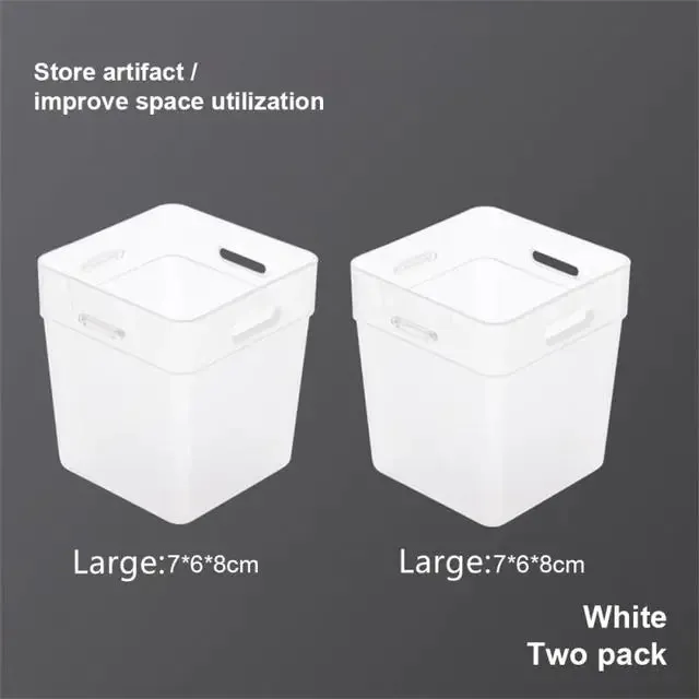 2Pcs Refrigerator Organizer Bins