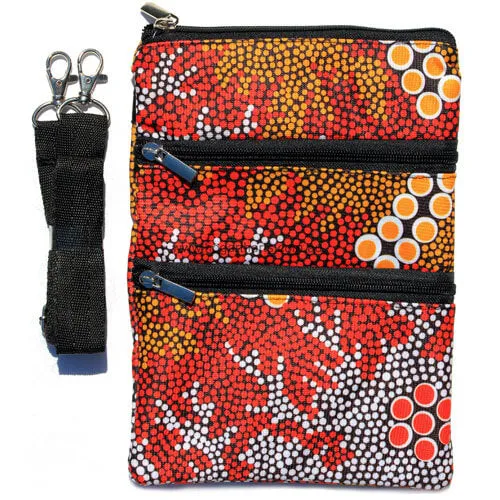 3 Zip Shoulder Bag - Stephen Hogarth - Bushland Dreaming (82% Recycled Plastic)