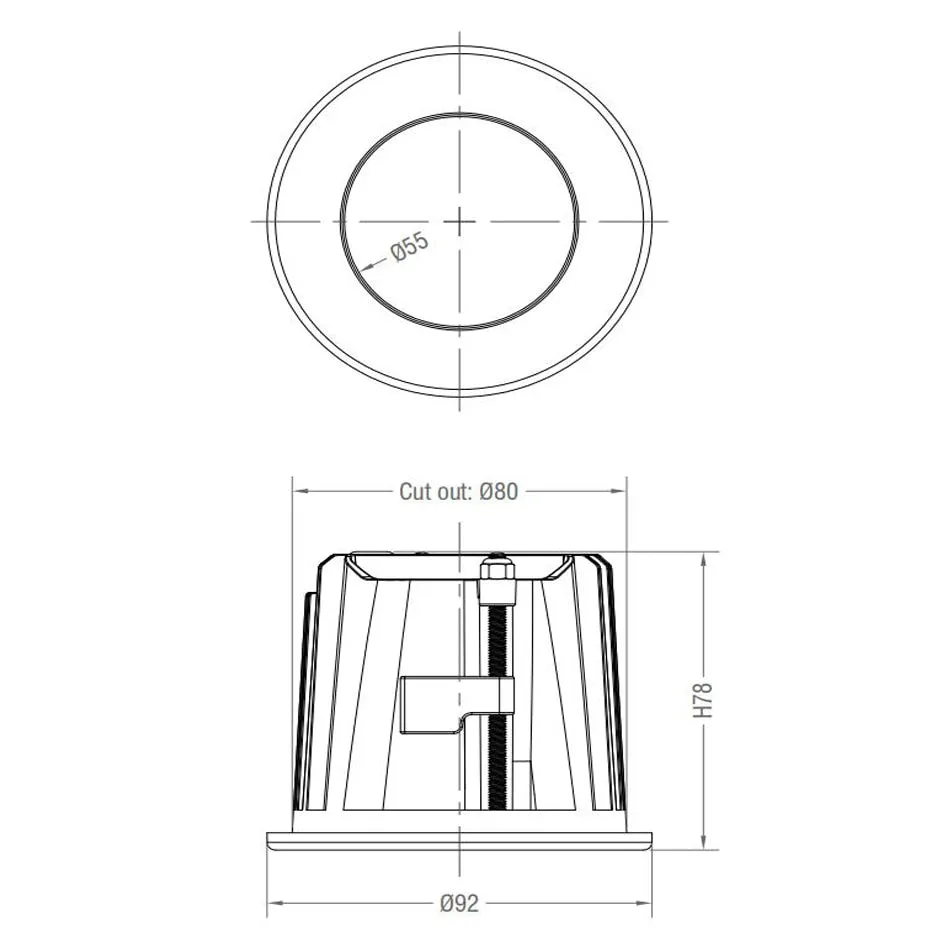 38degree beam angle 2pcs/lot IP65 waterproof 25W recessed led downlight 15W COB recessed led ceiling light outdoor lighting