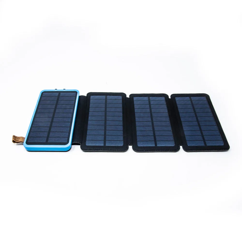 4-Fold Solar Dual-USB Charger 10,000mAH and LED Light Stealth Angel Survival