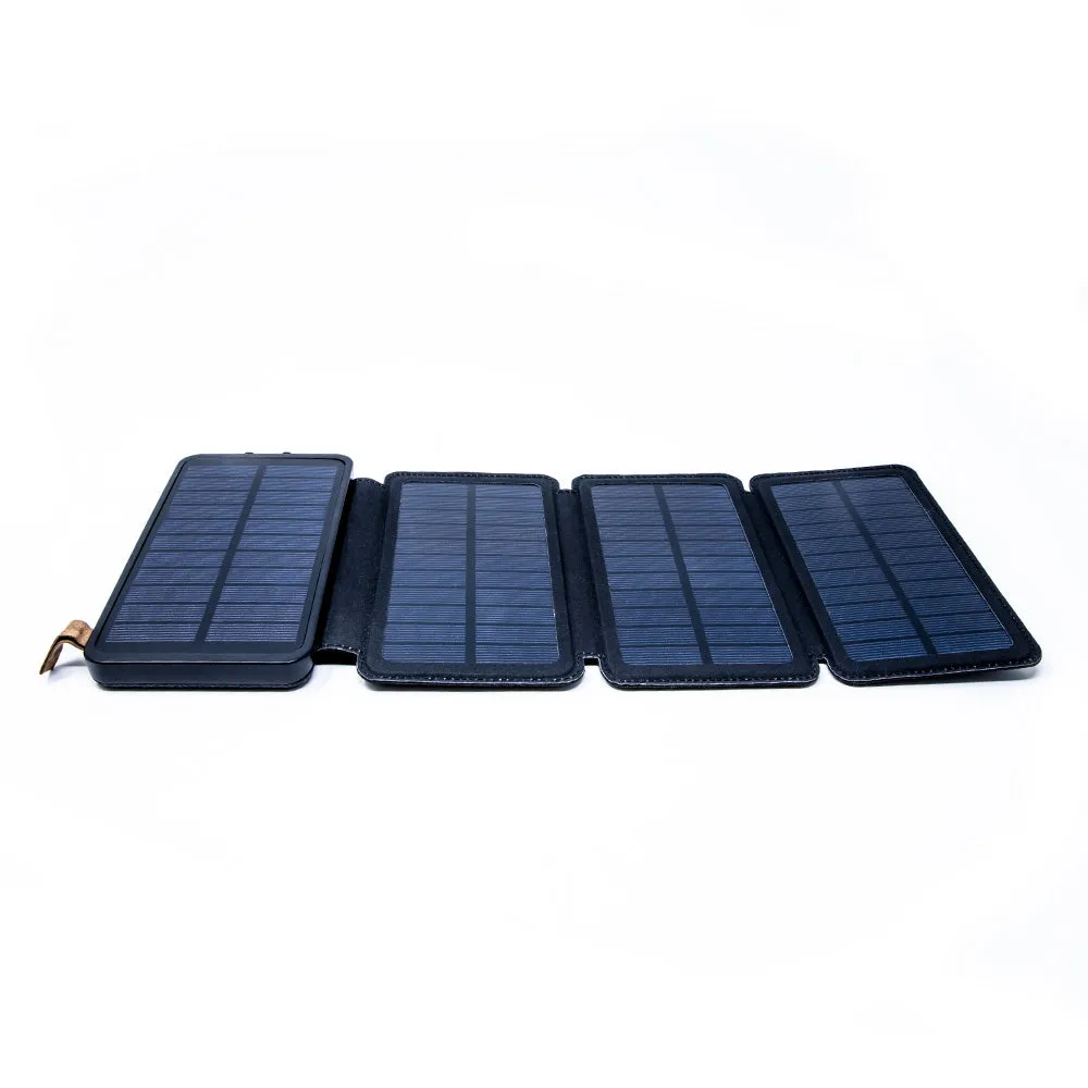 4-Fold Solar Dual-USB Charger 10,000mAH and LED Light Stealth Angel Survival