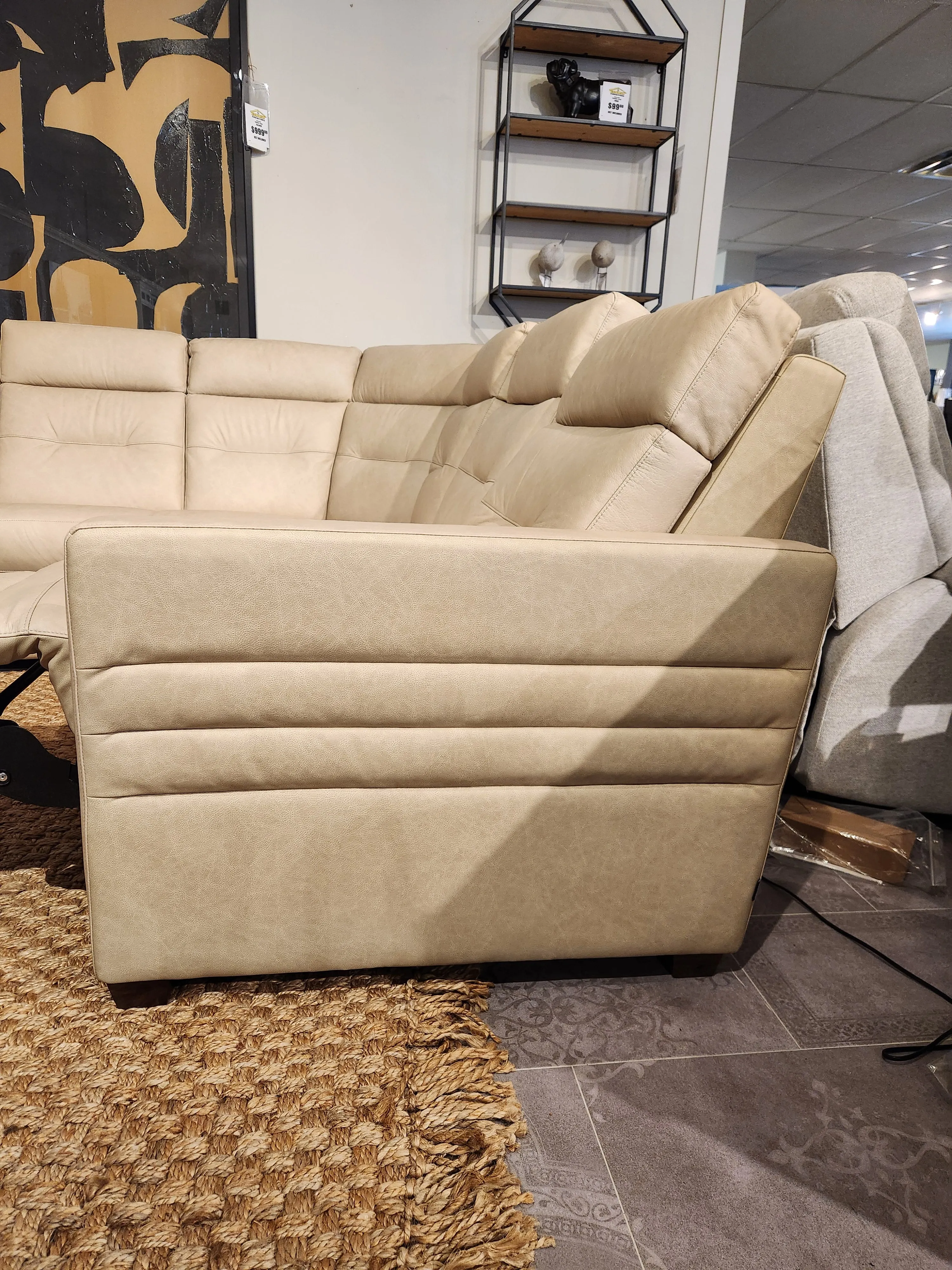 40109 Reese Leather Power Sectional