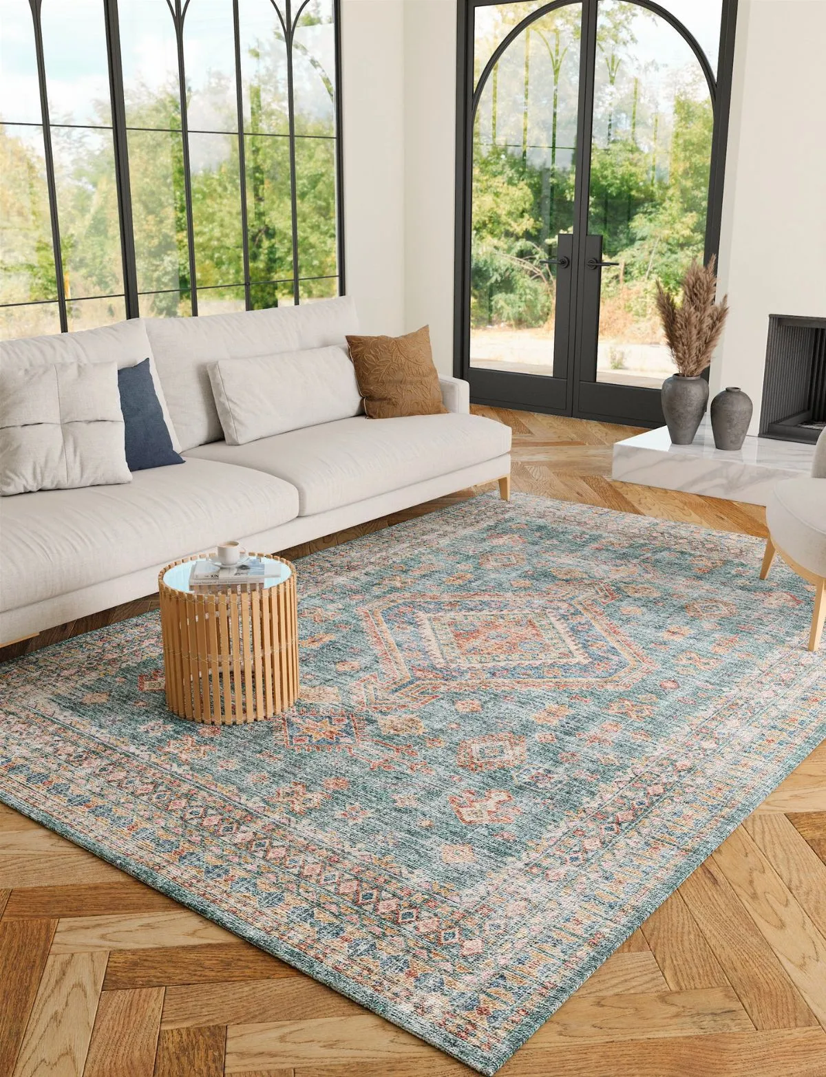 Abrama Green Rug