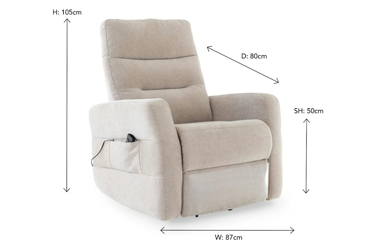 Adim Fabric Armchair | Mink