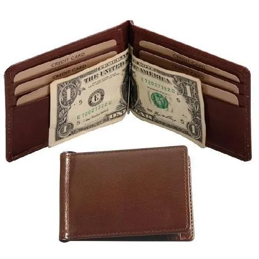 Adpel Money Clip 6694 | Black or Brown