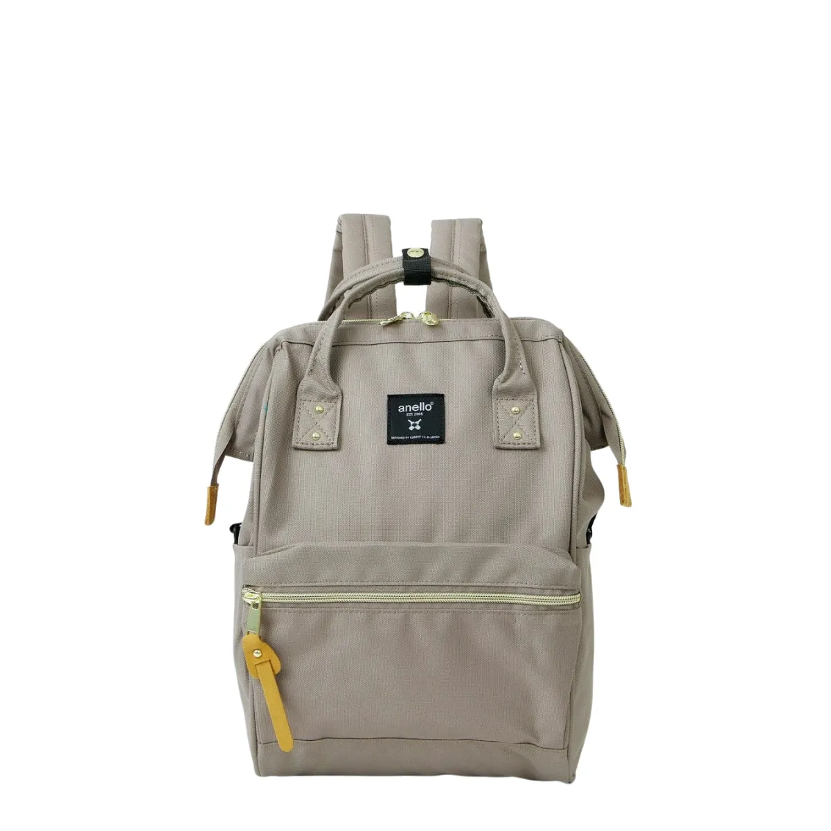 Anello Cross Bottle Backpack Small in Grey Beige