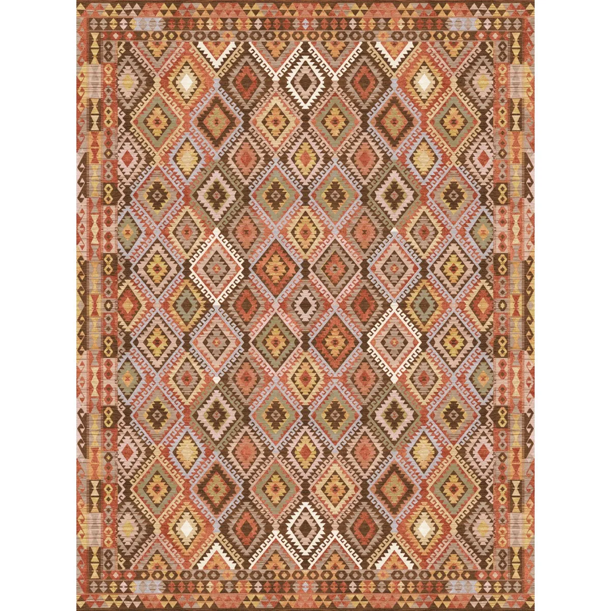 Assania Coral Multi Rug