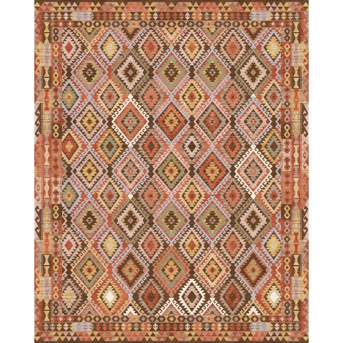 Assania Coral Multi Rug