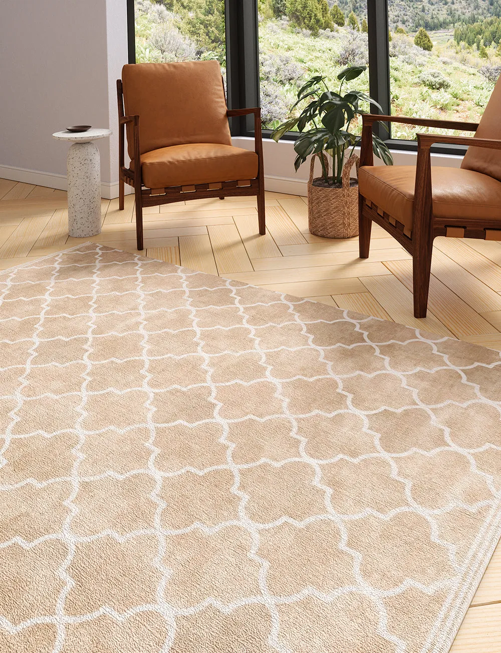 Atlas Rose Gold Rug