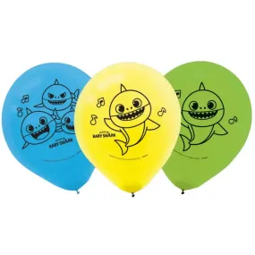 Baby Shark Balloons - Pack of 6