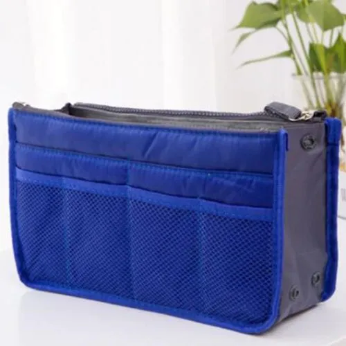 Bag Organiser Insert with 13 Pockets and Zippers