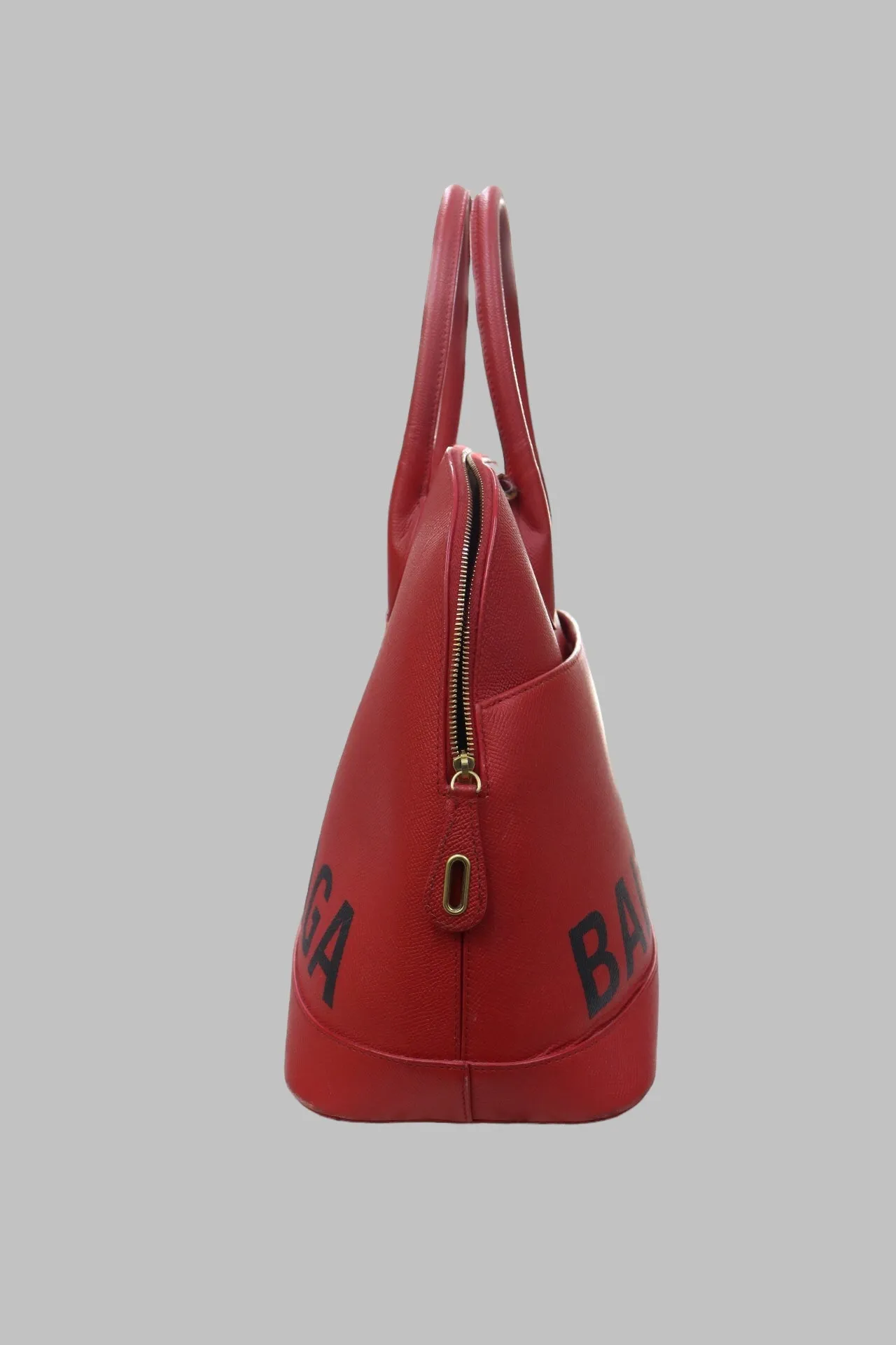 Balenciaga Red Ville Top Handle Crossbody Bag