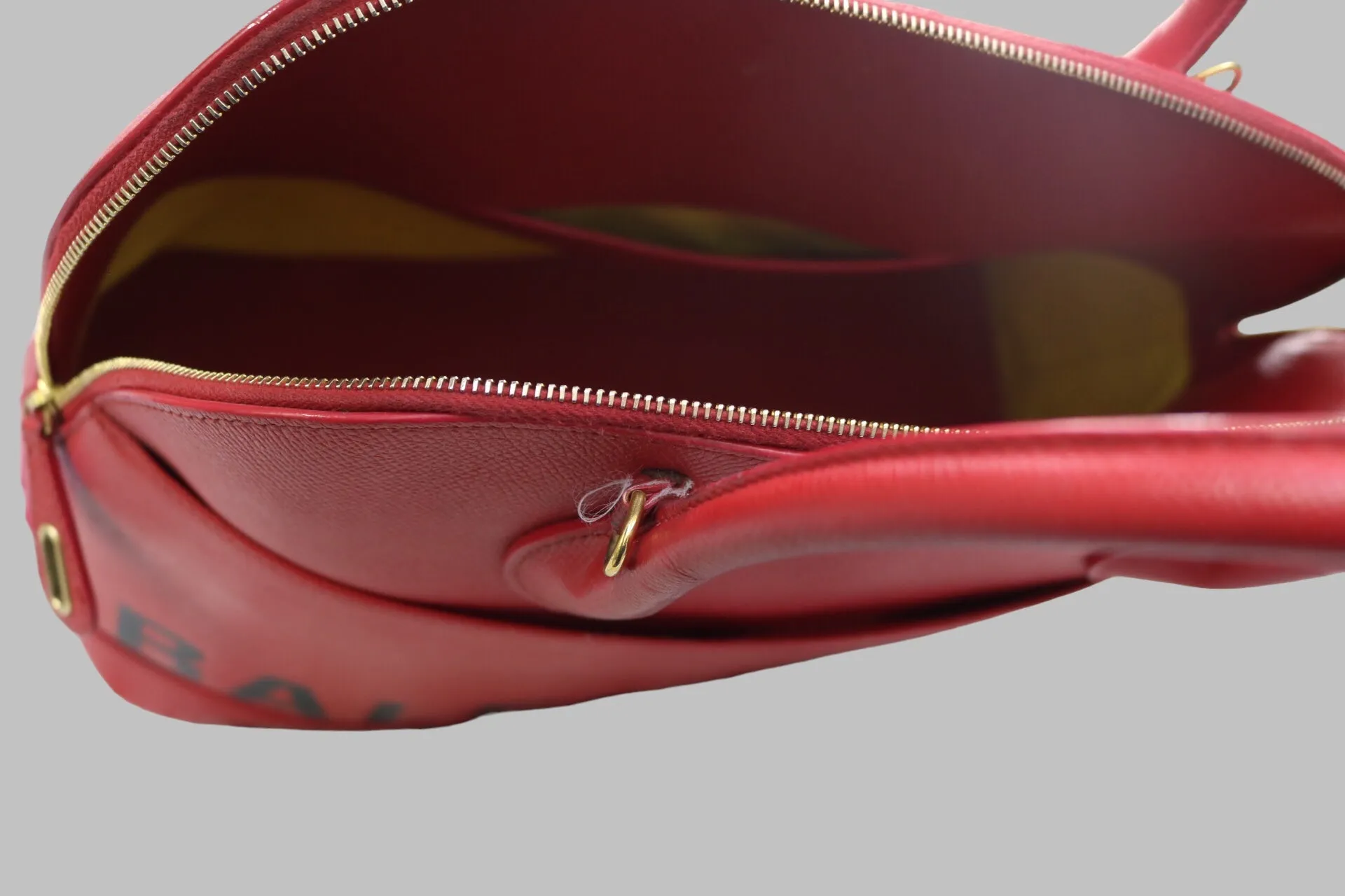 Balenciaga Red Ville Top Handle Crossbody Bag