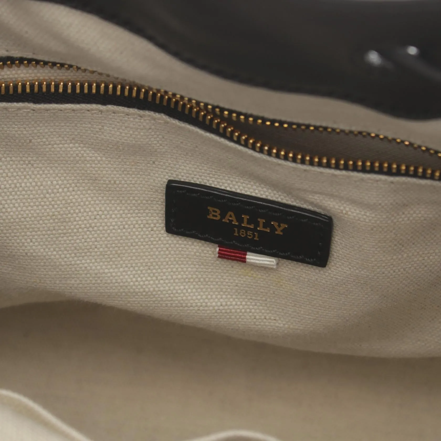 Bally Canvas Leather Shoulder Bag