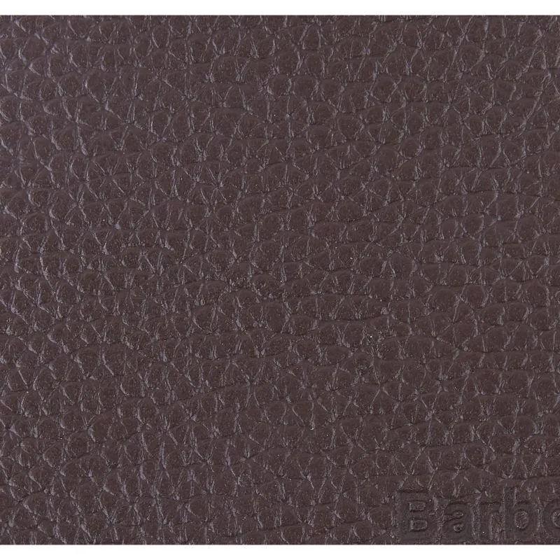 Barbour Grain Leather Mens Billfold Wallet - Dark Brown