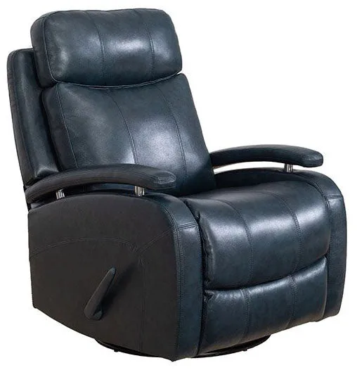 Barcalounger Duffy Swivel Glider Leather Recliner