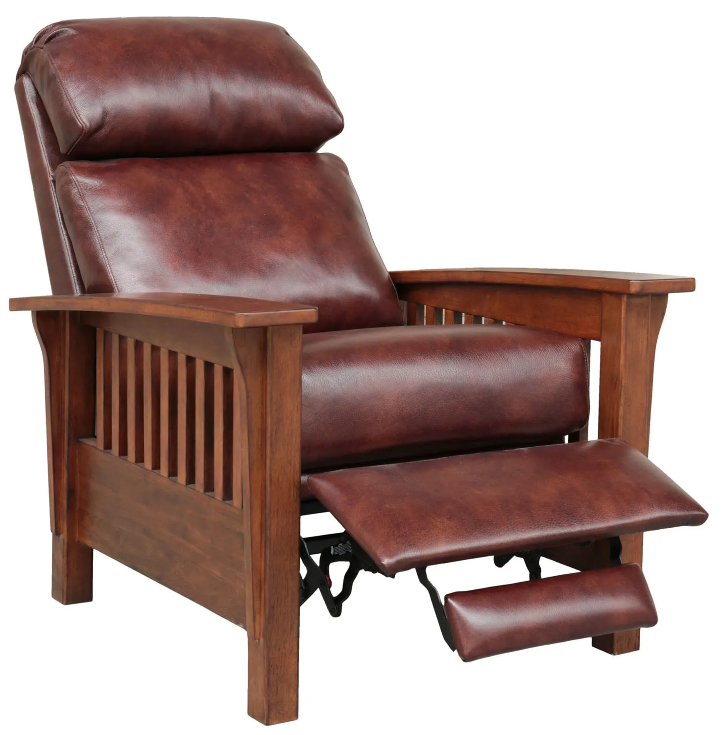 Barcalounger Mission Leather Push Back Recliner