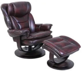 Barcalounger Roscoe Pedestal Chair and Ottoman