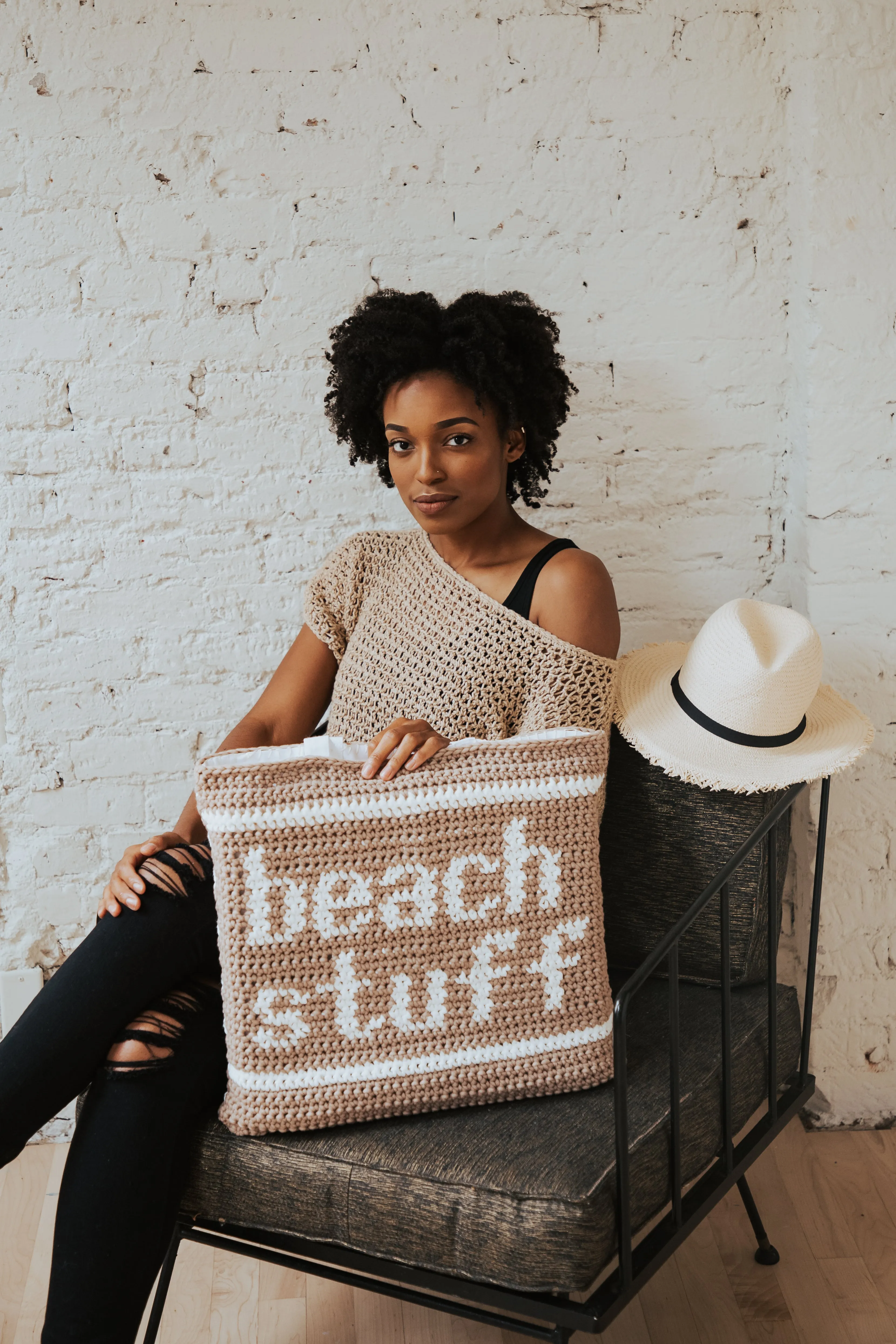 Beach Stuff Tote // Crochet PDF Pattern