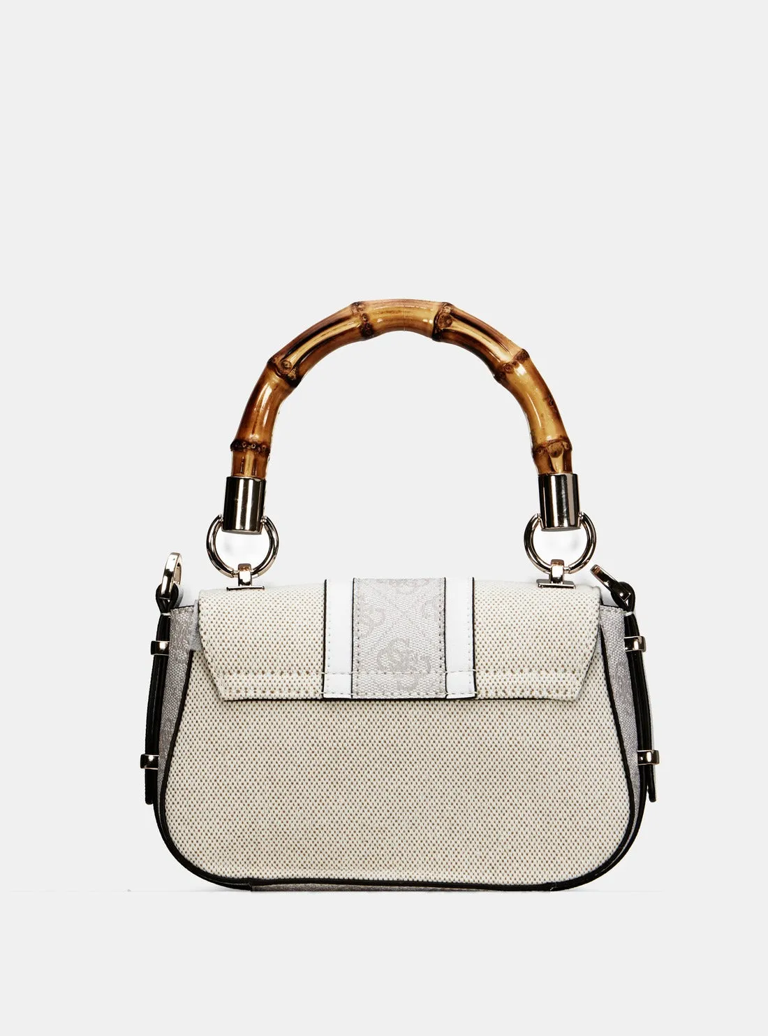 Beige Logo Kerima Bamboo Mini Bag