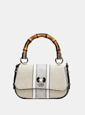 Beige Logo Kerima Bamboo Mini Bag