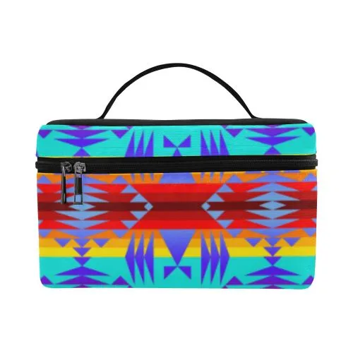 Between the Mountains Fire Cosmetic Bag/Large