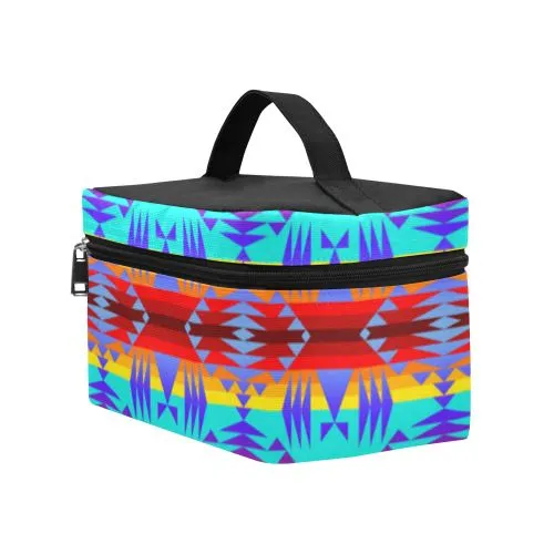 Between the Mountains Fire Cosmetic Bag/Large