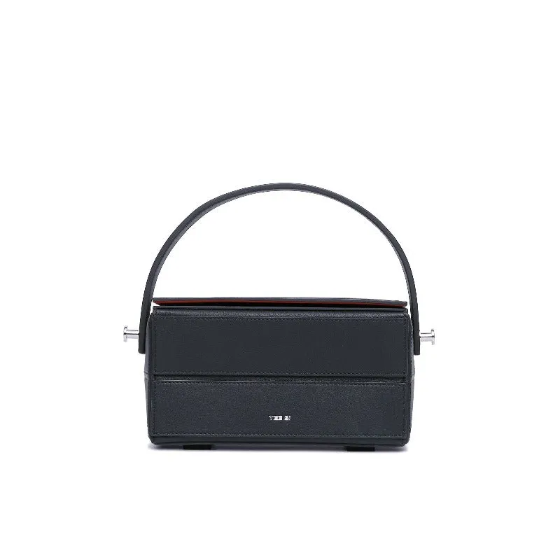 Block Mini Foldable Shoulder Bag - Black