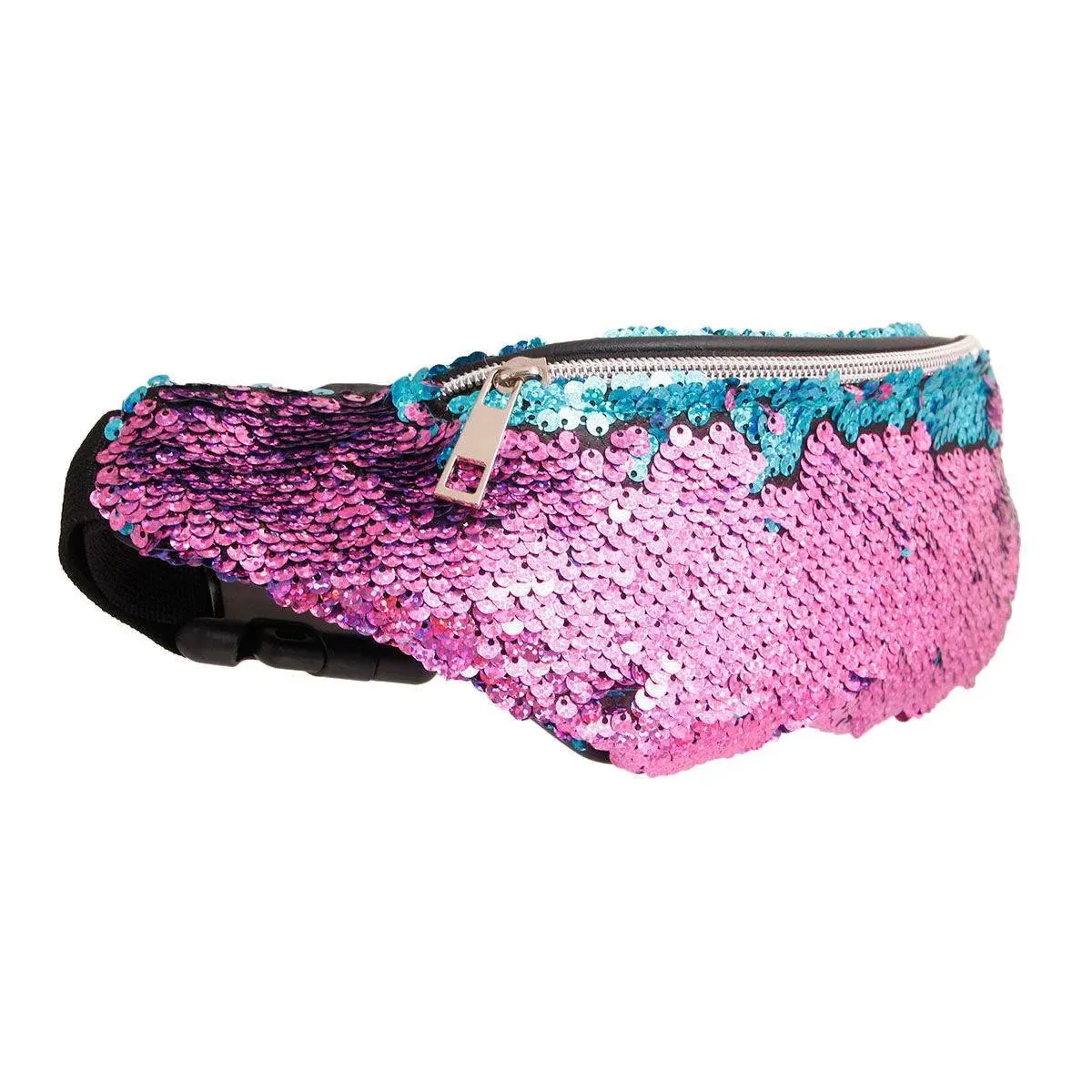 Blue to Purple Sequin Fanny Pack Waist Bag