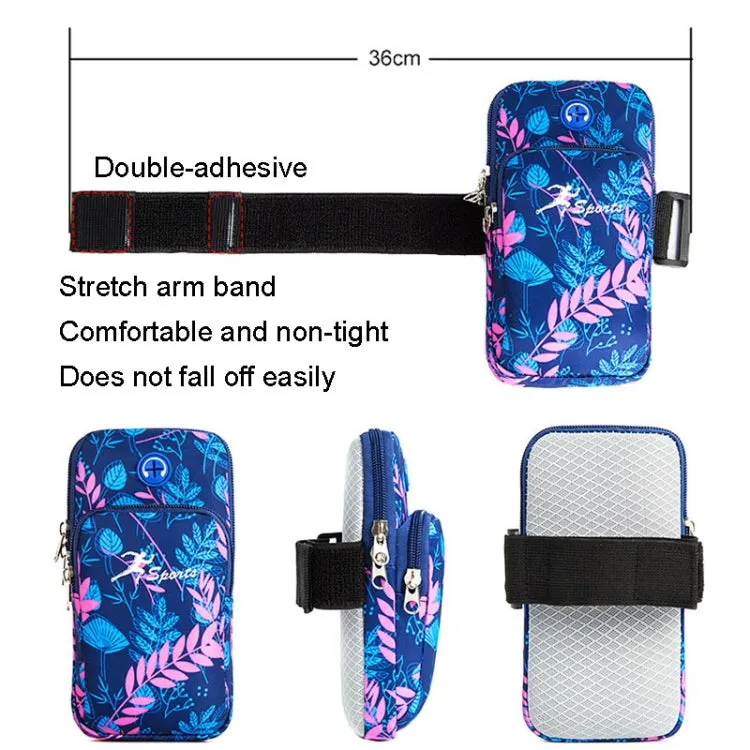 BO28 Enlarged Running Mobile Phone Arm Bag Outdoor Wrist Bag(Cyan)