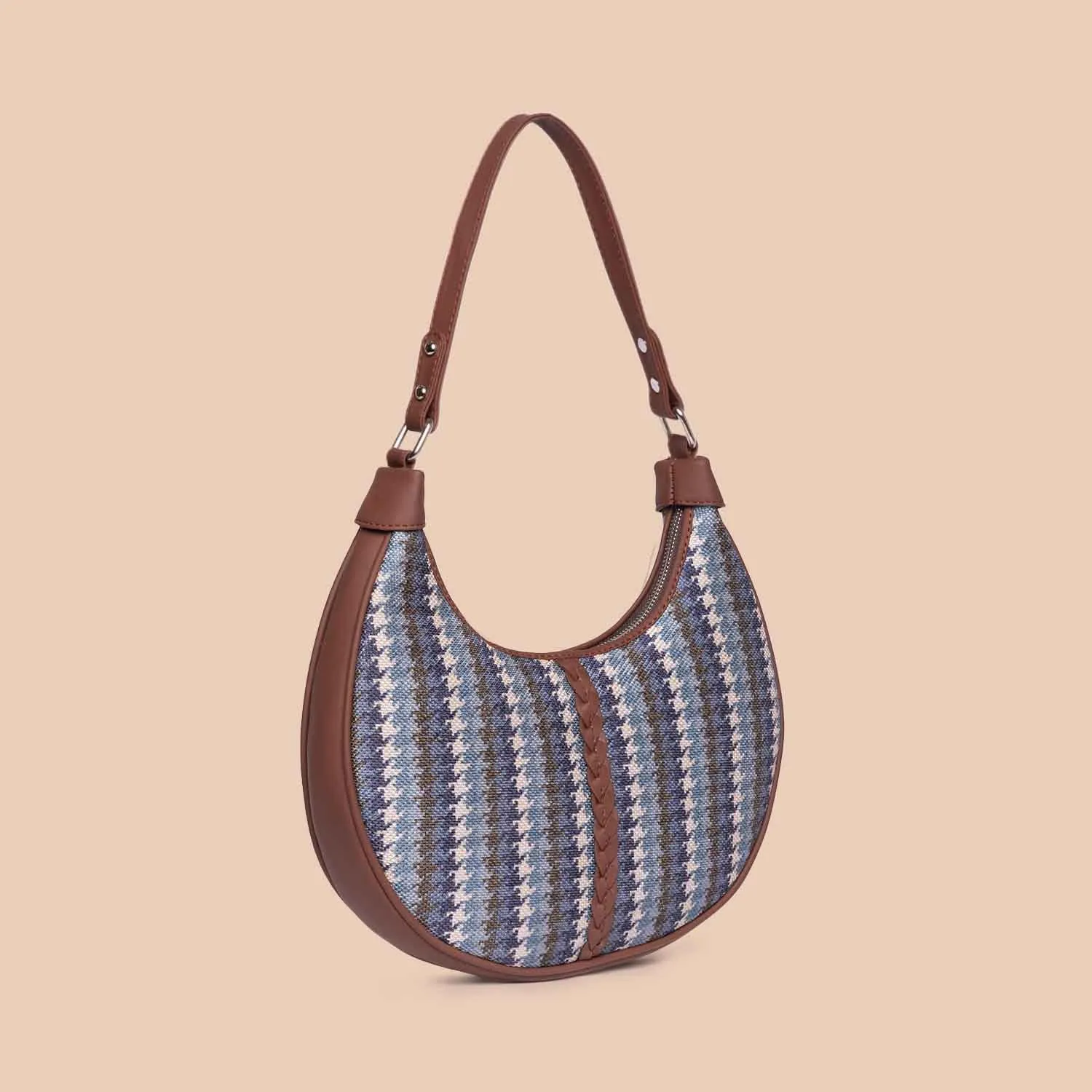 Bombay Houndstooth Hobo Bag