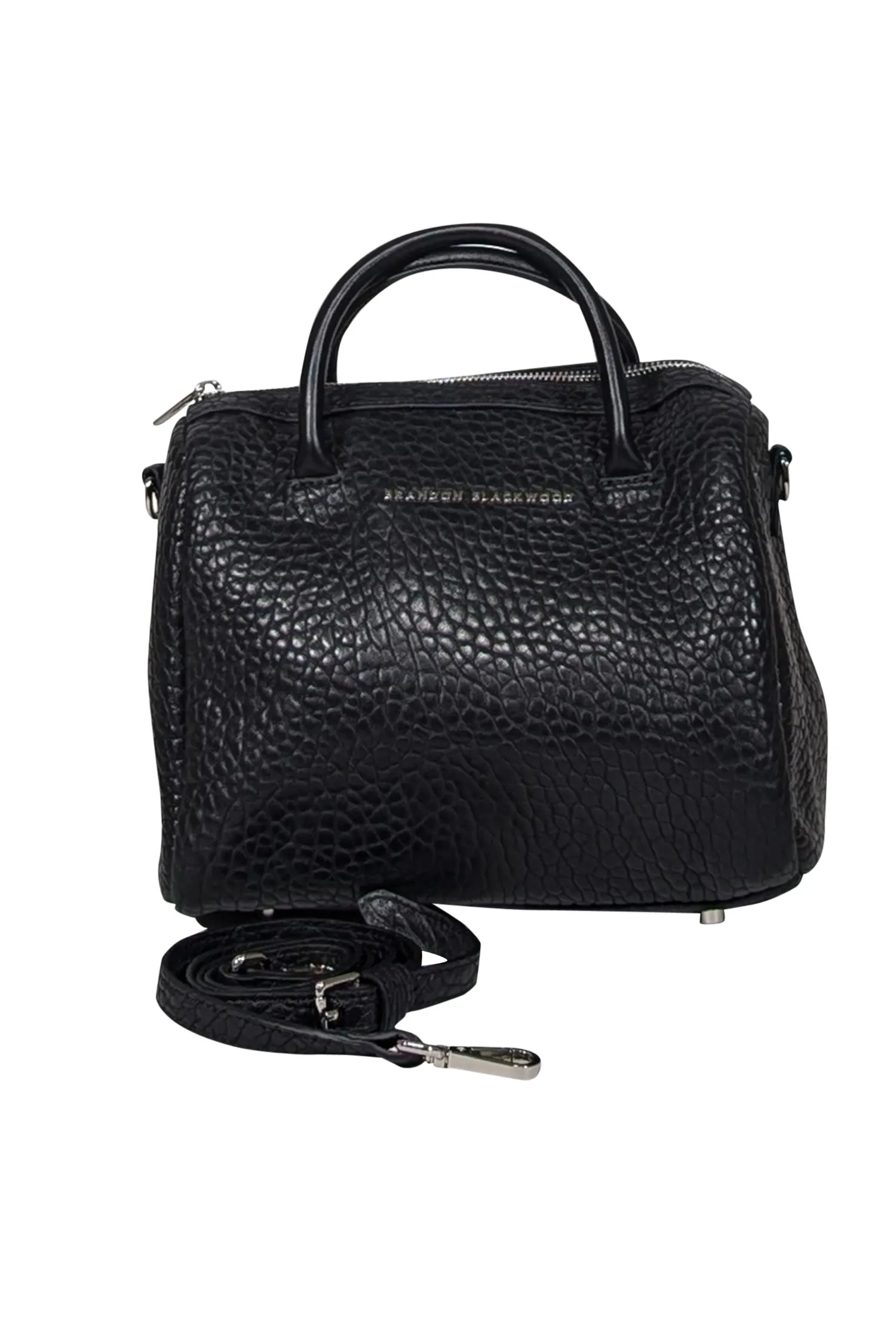 Brandon Blackwood - Grained Leather Medium Cara Duffle Bag