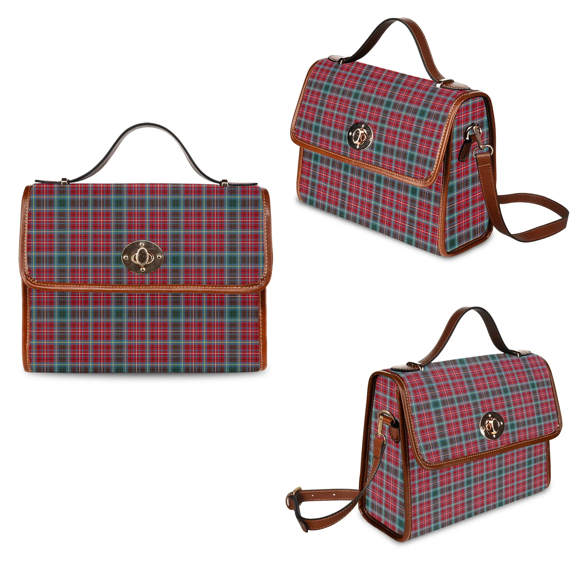 British Columbia Province Canada Tartan Waterproof Canvas Bag