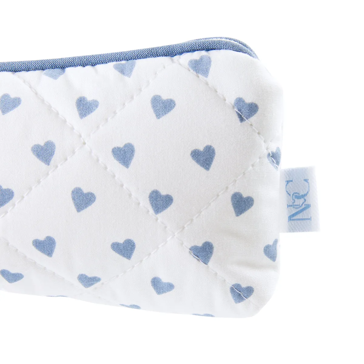 Brush Bag Heart Blue