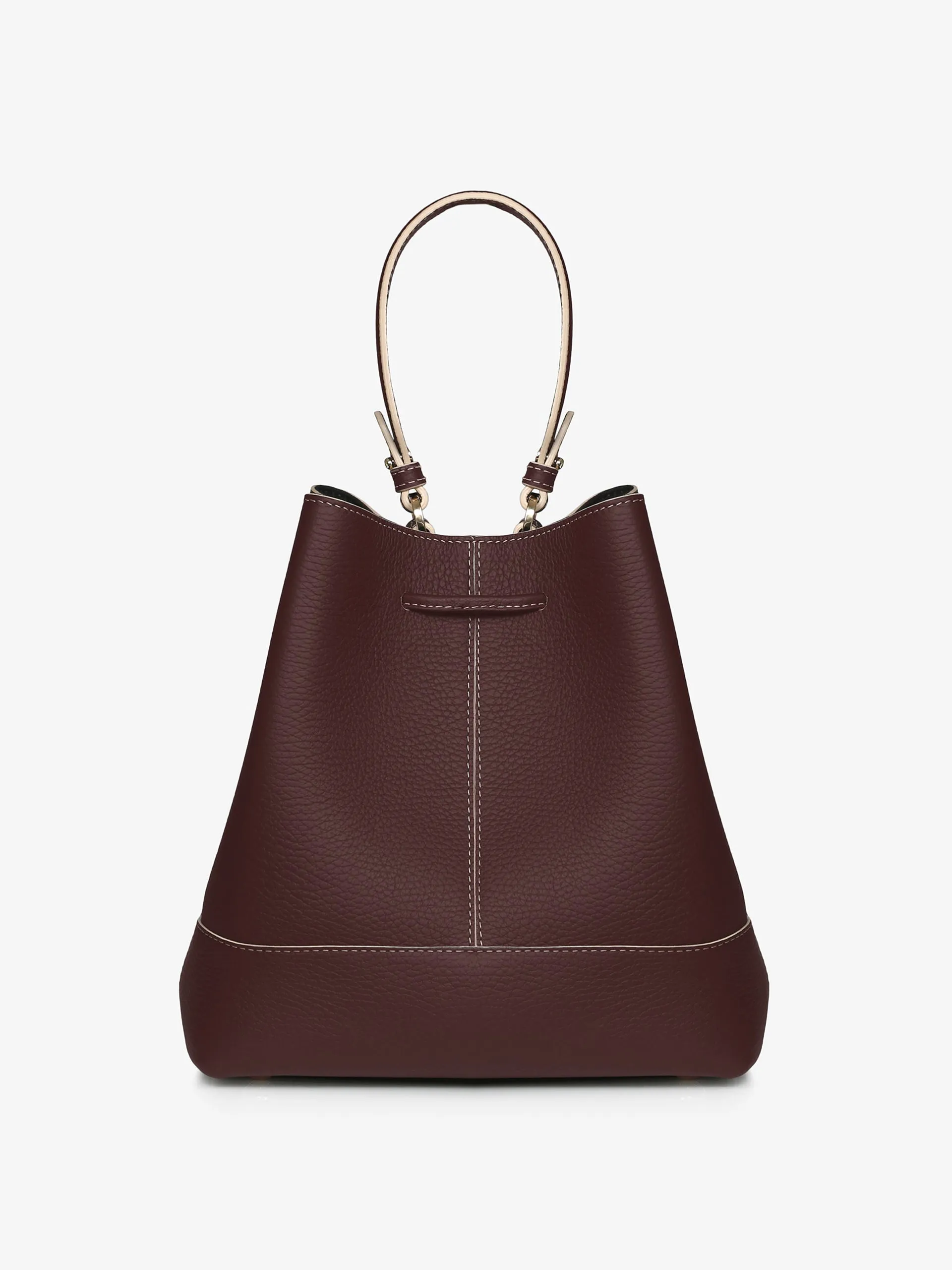 Burgundy Lana Osette Midi top handle bag