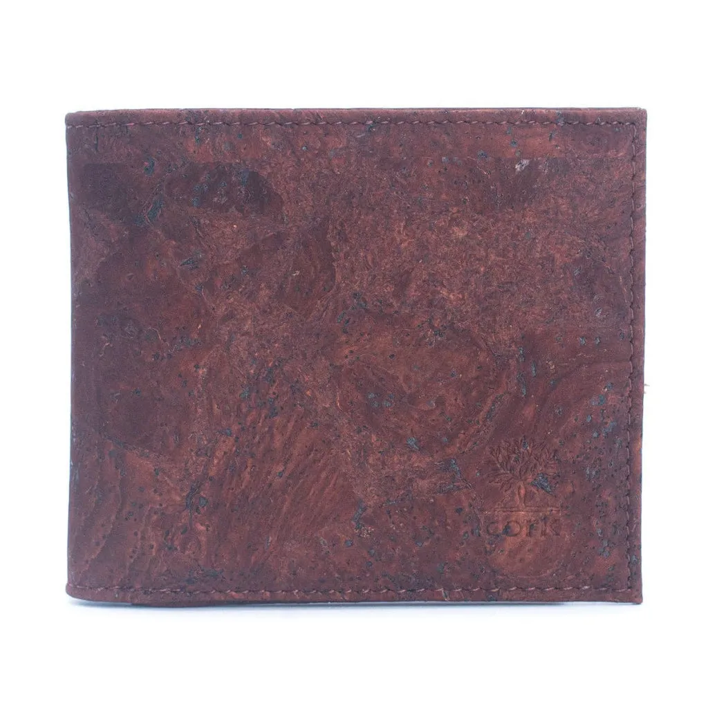 BUY 1 GET 1 FREE: Brown Cork Men's Wallet with Box Packaging BAG-2254