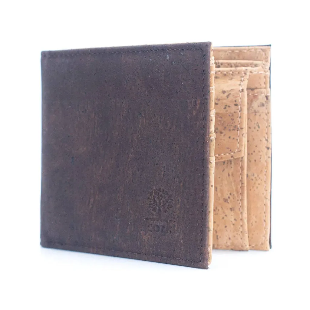 BUY 1 GET 1 FREE: Brown Cork Men's Wallet with Box Packaging BAG-2254