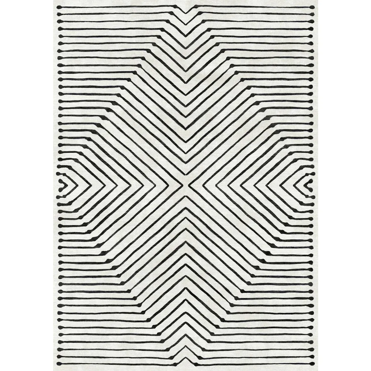 Calator Black & Ivory Rug