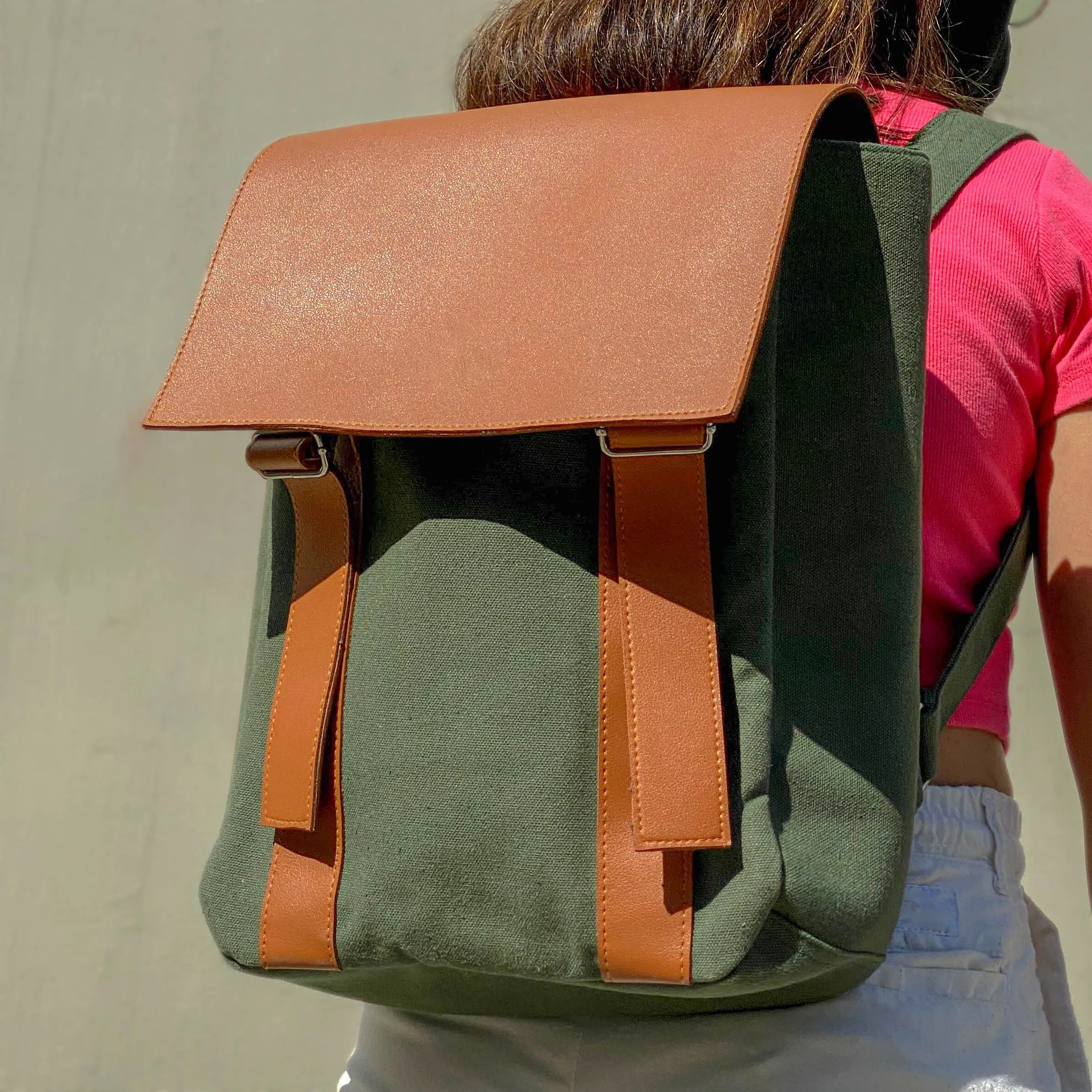 Canvas Backpack   Sling Bag