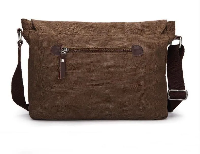 Canvas Messenger Bag - Multiple Colors