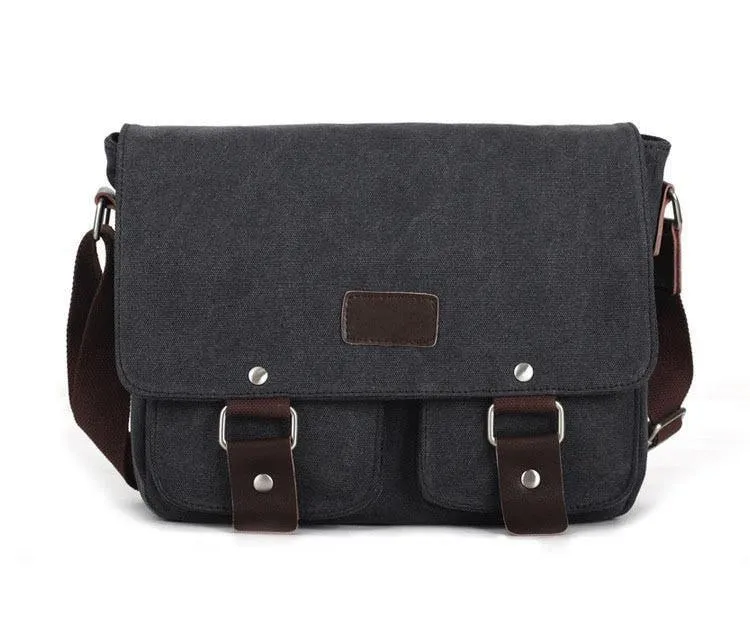 Canvas Messenger Bag - Multiple Colors