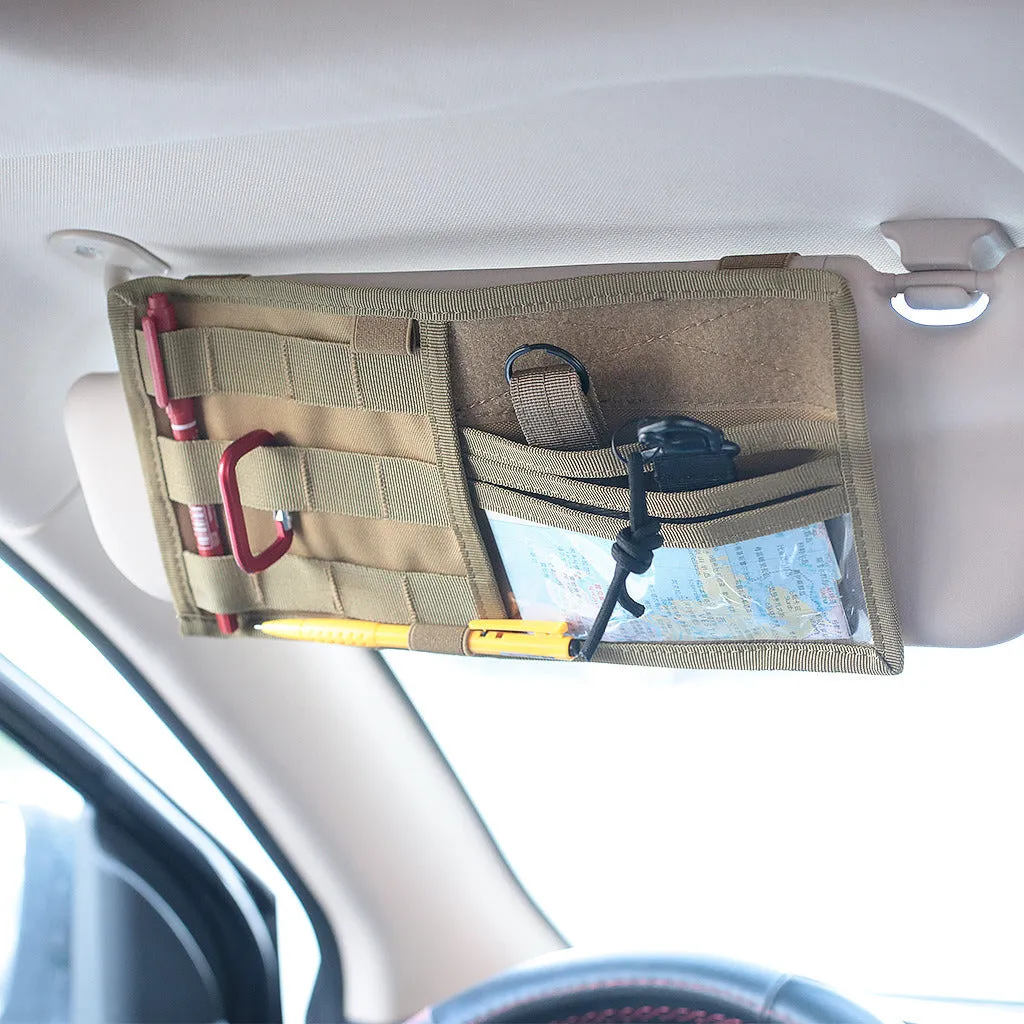 Car Organizer Sun Visor Holder Pouch Sunshade Receiving  Storage Bag