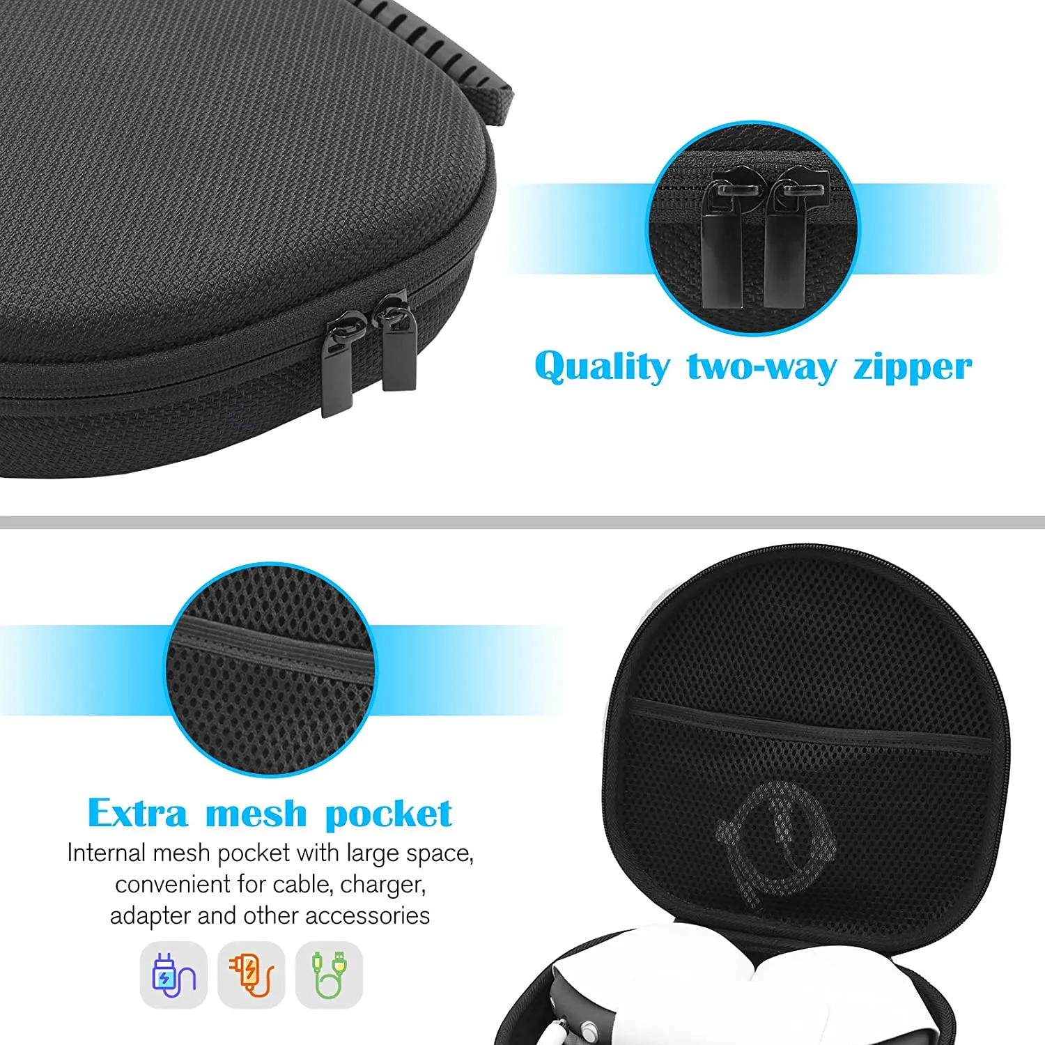 (CASE ONLY) Hard Travel Case for New AirPods Max