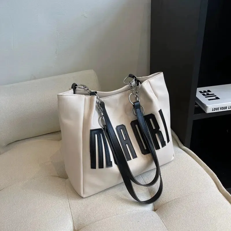 Chain Handles Tote Bag