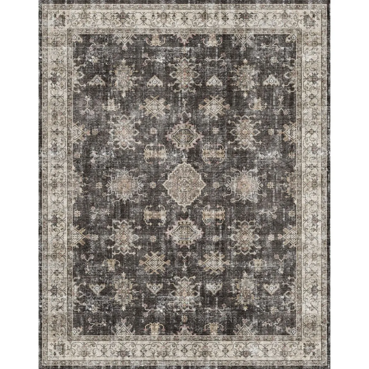 Charcoal Black Rug