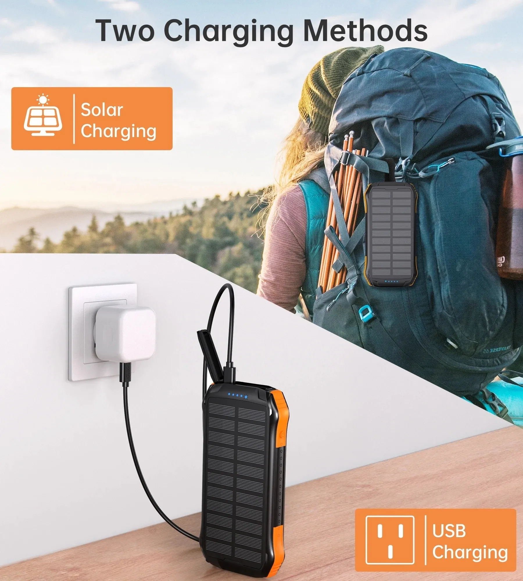 CHOETECH B659 10000mAh Solar Power Bank